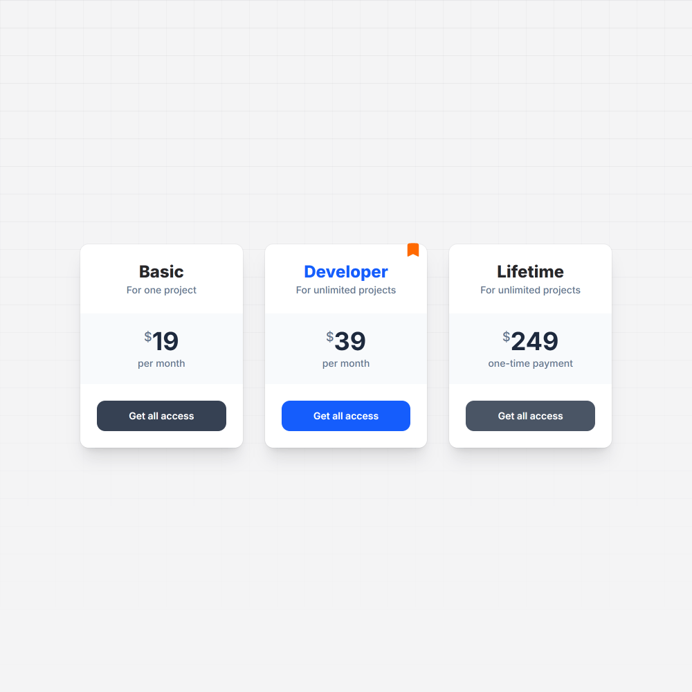 Pricing Boxes