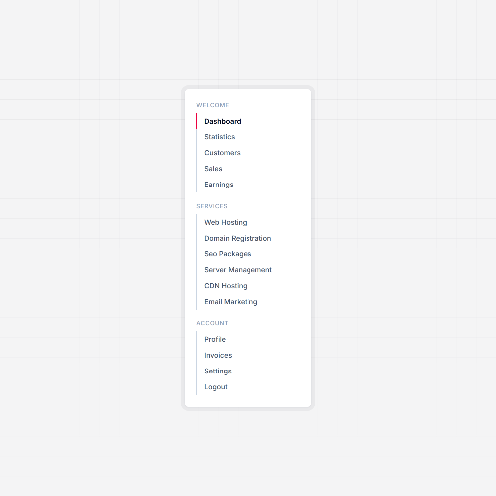 Simple Vertical Navigation