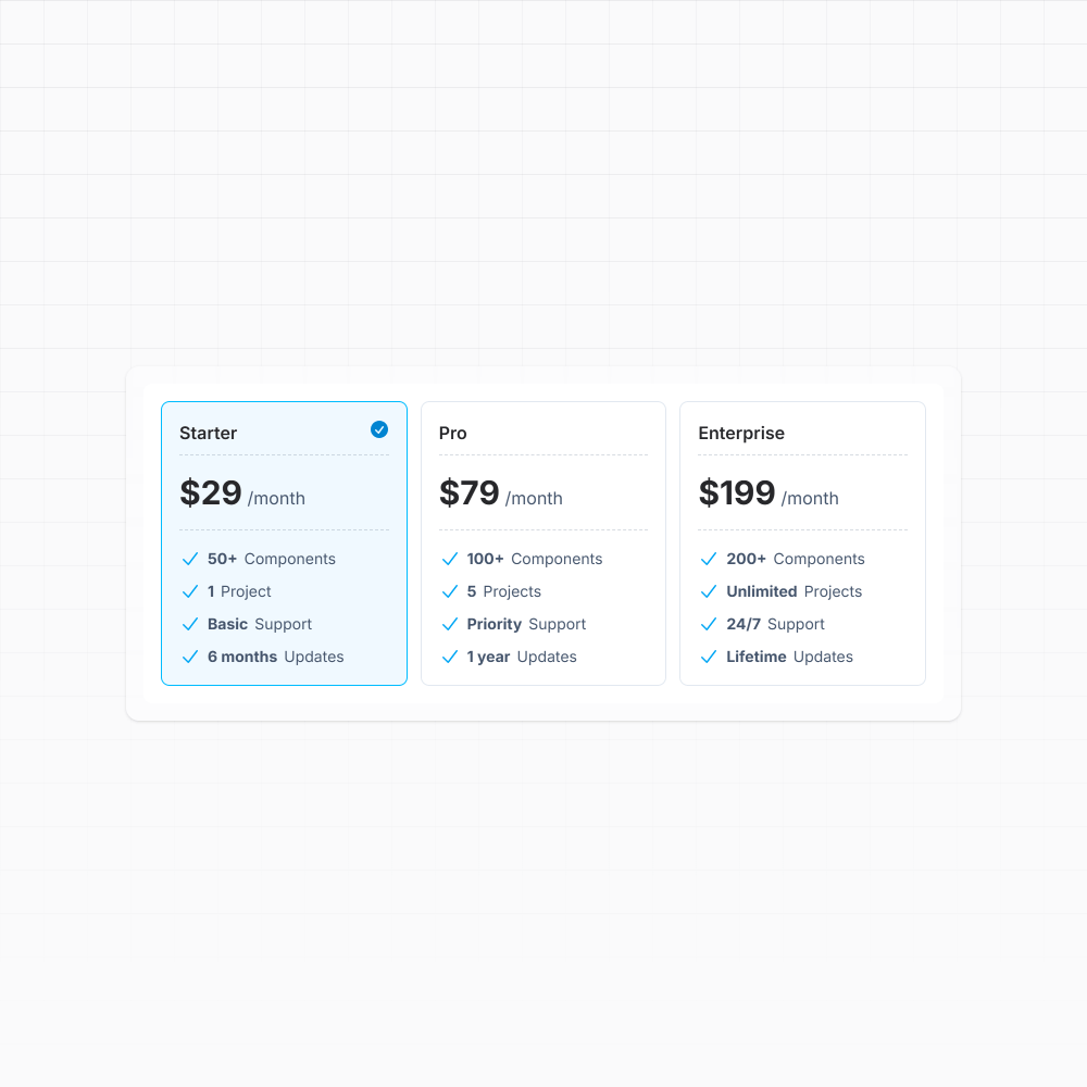 Radio Group Pricing