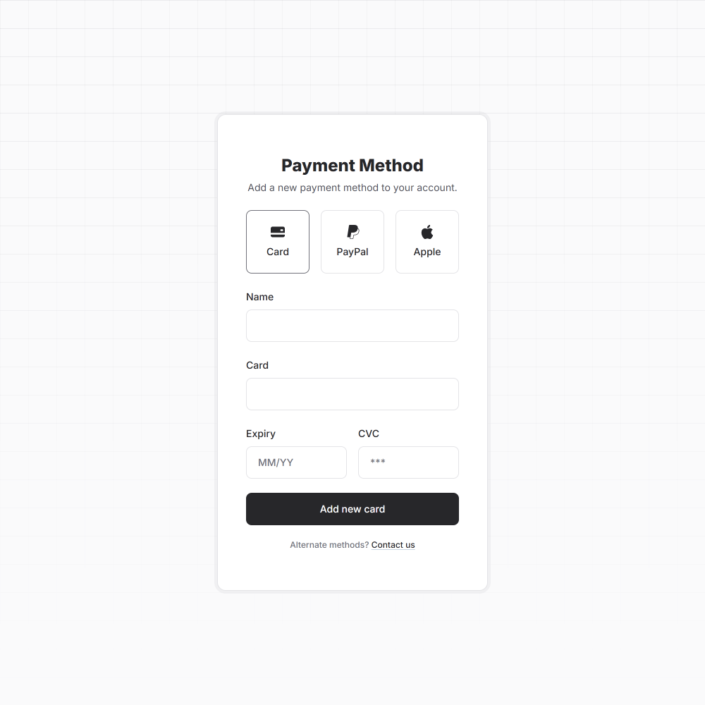 Payment Box