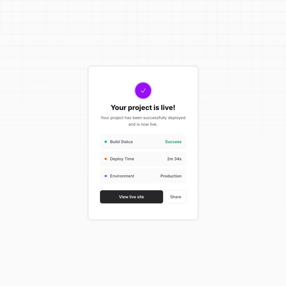 Deployment Card