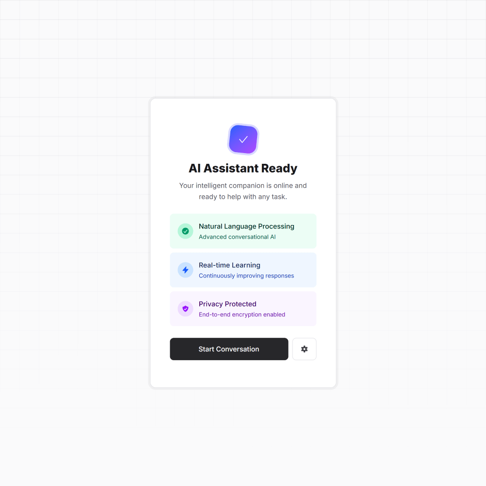 AI Assistant Card