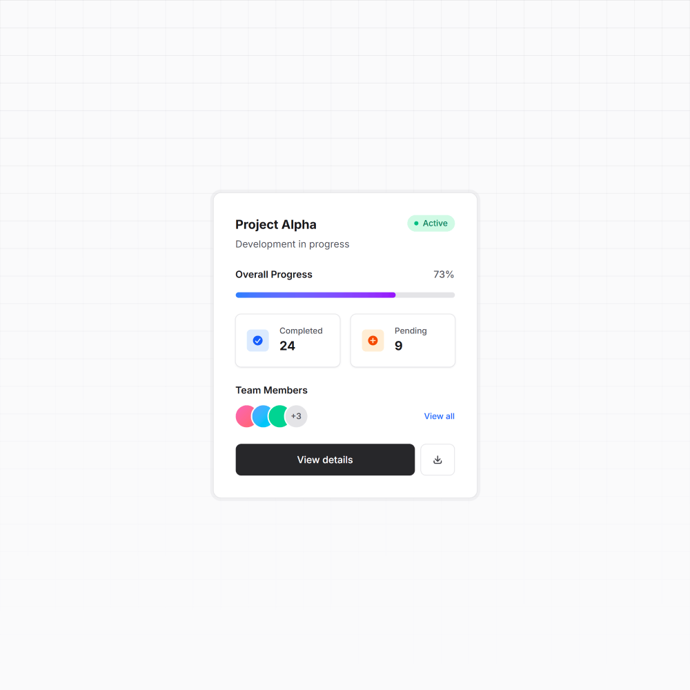 Project Status Card
