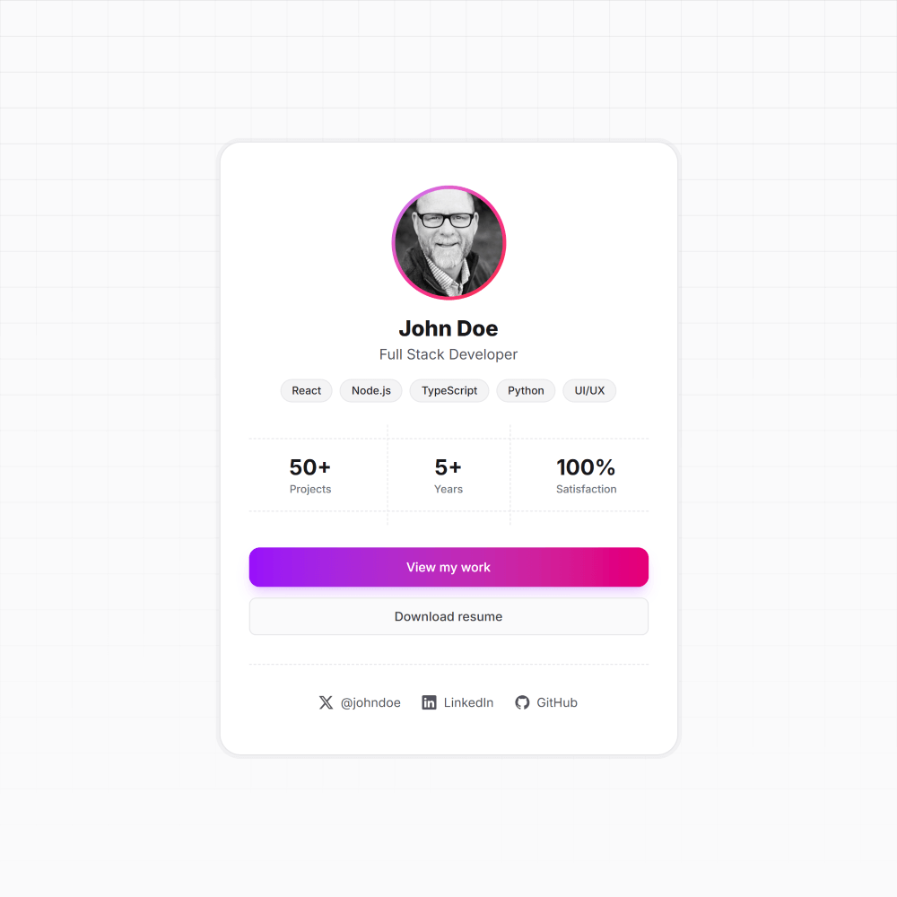 Freelancer Card