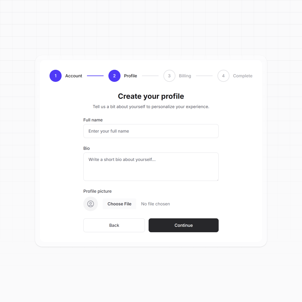Onboarding Steps